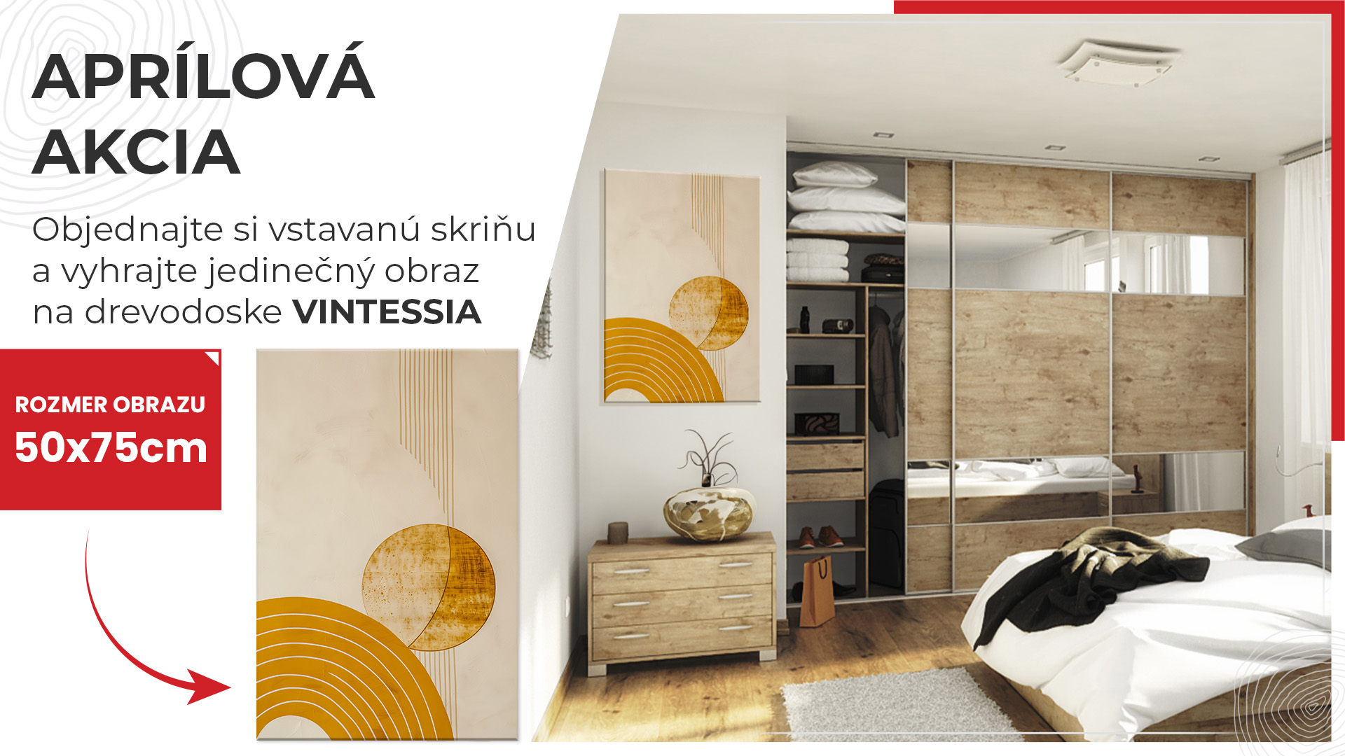 Súťaž o obraz pri kúpe vstavanej skrine v mesiaci apríl