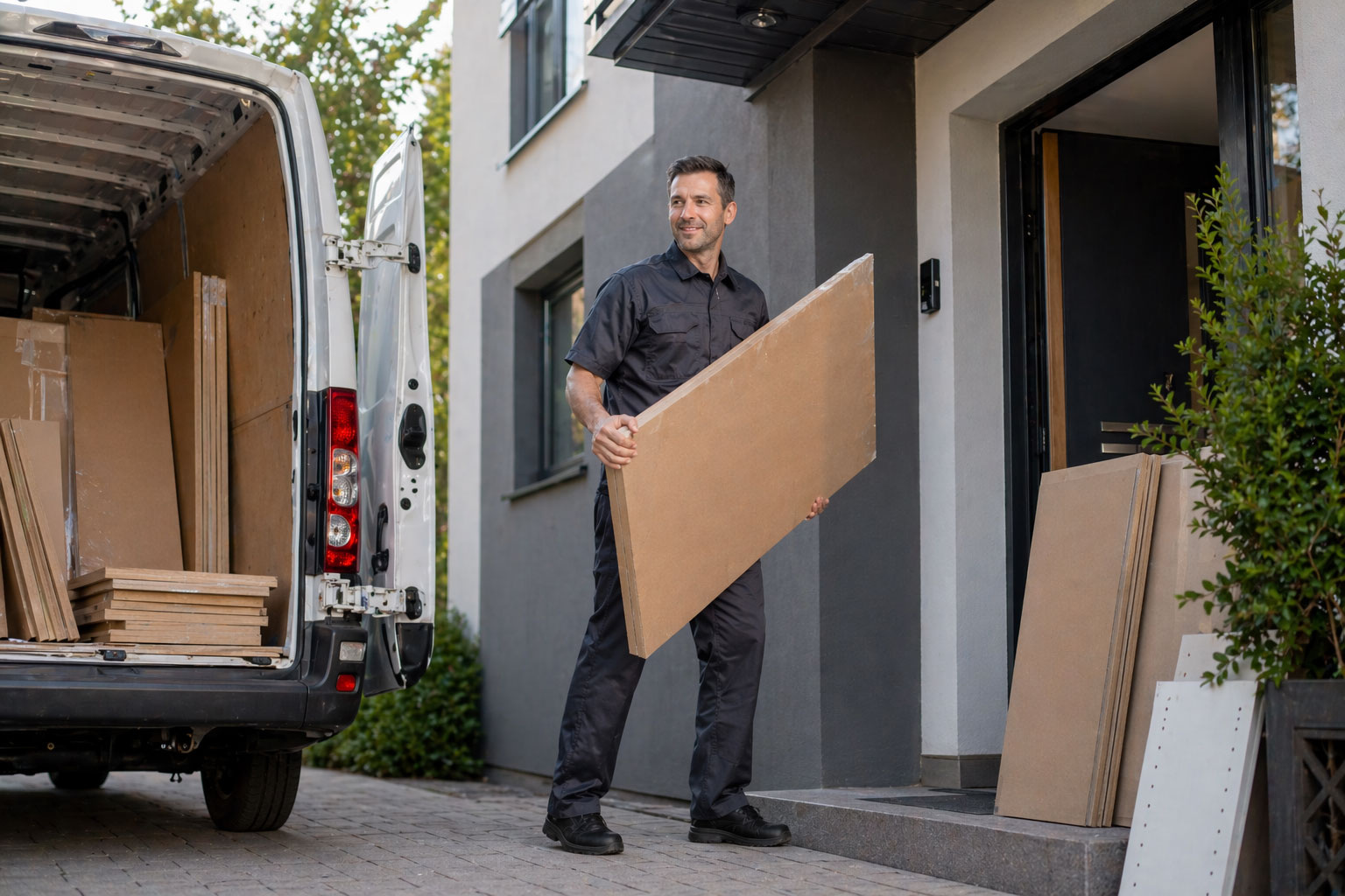 Šofér dodávky, rozvoz nábytku mojaskrina.sk